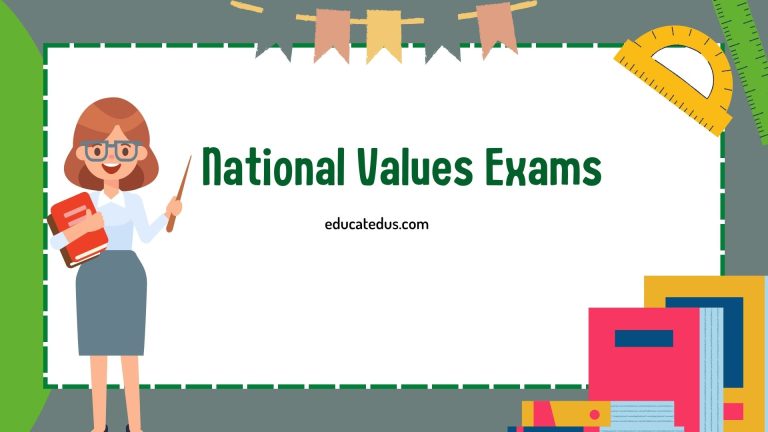 JSS3 National Values Mock Examination