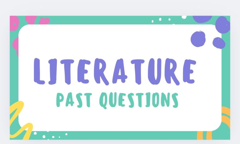 SS2 Literature in English Exam questions and Answers- 2025/2026